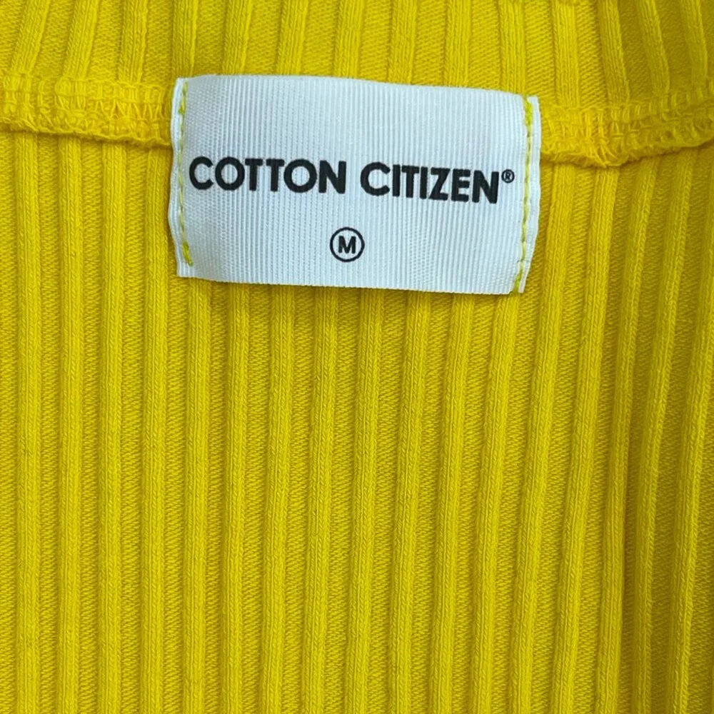 Cotton Citizen Ibiza Midi Dress, Yellow - Medium - NWT - Picture 4 of 8